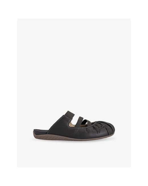 PUMA Black Speedcat Ballet Leather Mules