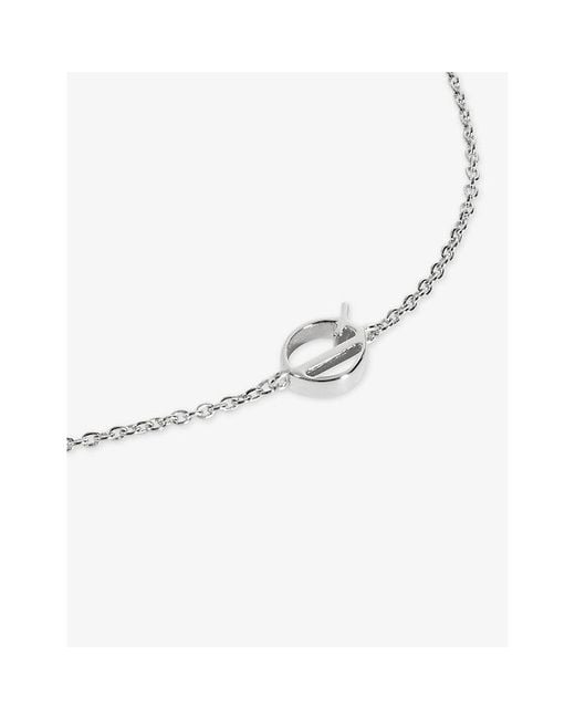 Monica Vinader Metallic Initial Q Sterling- Bracelet