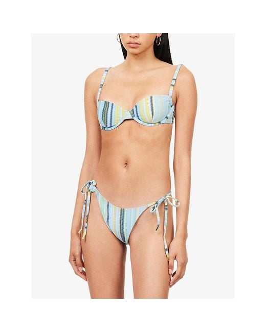 Cheap Monday Blue Capri Bikini Top