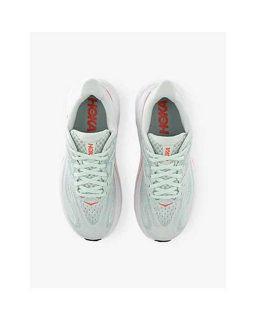 Deckers Hoka Blue Clifton 10 Mesh Trainers