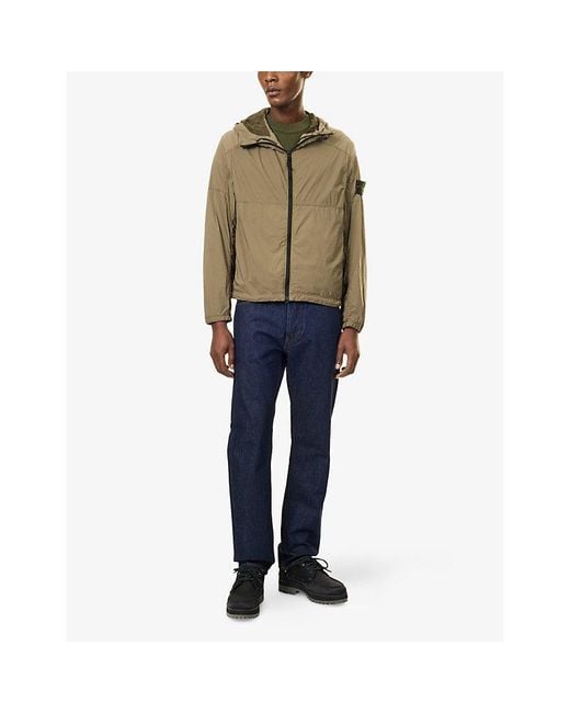 Stone Island Natural Ultralight Hooded Woven Jacket for men