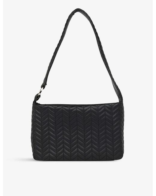 Whistles Emine Quilted Leather Shoulder Bag in Black Lyst UK