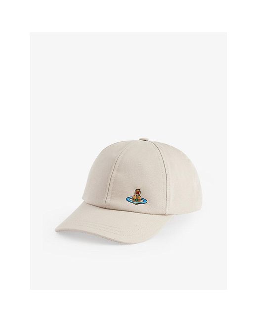Vivienne Westwood Natural Brand-embroidered Cotton-canvas Baseball Cap