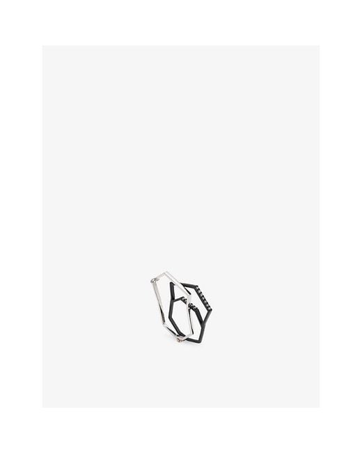 La Maison Du Couturier Metallic Myriam Soseilos The Toki Ni Sterling- And Lab-Grown Sapphire Ring