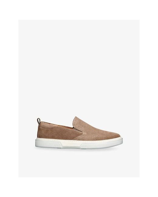 Steve Madden Gray Lansten Suede Trainers for men