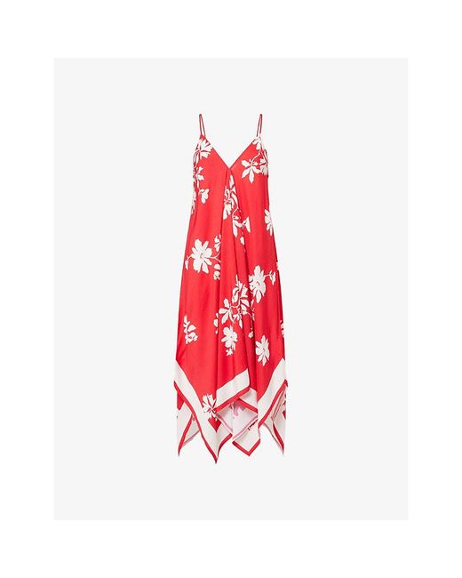 Seafolly Red Mayflower Scarf Woven Dress
