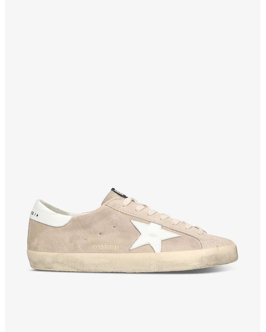 Golden Goose Deluxe Brand White Super-star Leather Low-top Trainers for men