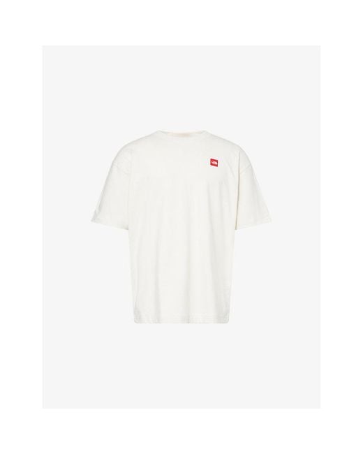 The North Face White Redbox Logo-Patch Cotton T-Shirt for men