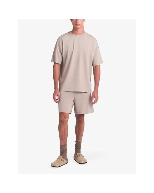 Skims Gray Jersey Lounge Straight-Leg Stretch-Jersey Trousers for men
