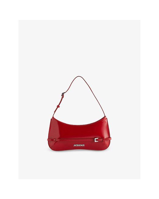 Jacquemus Red Le Bisou Ceinture Leather Top-handle Bag