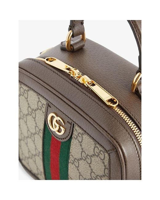 Gucci Brown Ophidia gg Supreme Canvas Shoulder Bag