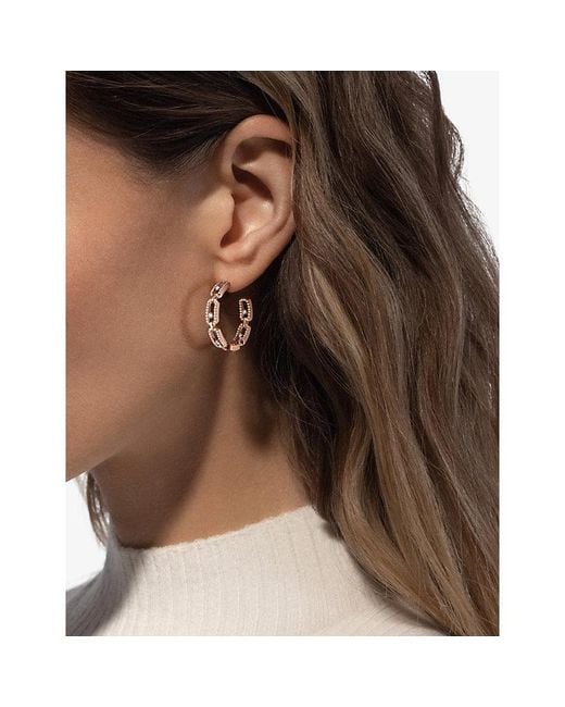 Messika Metallic Move Link 18Ct And 0.86Ct Diamond Earrings