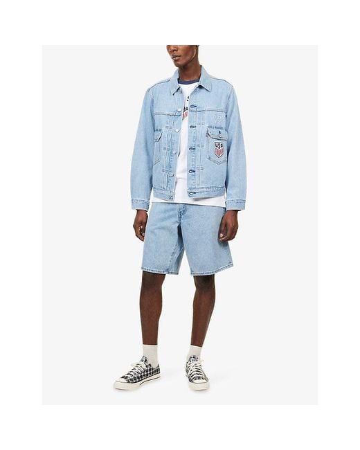 Levi's Blue Levi's X World Cup Usa Soccer Type Ii Denim Trucker Jacket for men