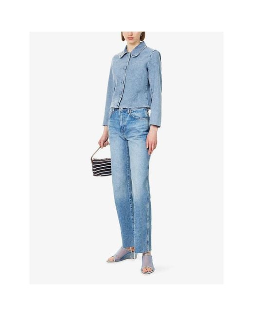 FRAME Blue The Palm Denim Jacket