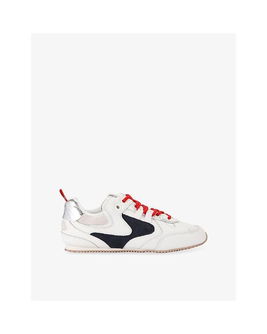 Kurt Geiger White K Slim Runner Leather Trainers