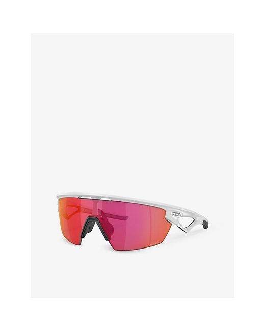 Oakley Pink Oo9403 Sphaeratm️ Shield-frame Acetate Sunglasses