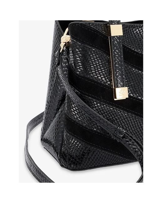 Dune Black Dinkydorry Mini Faux-Leather Tote Bag
