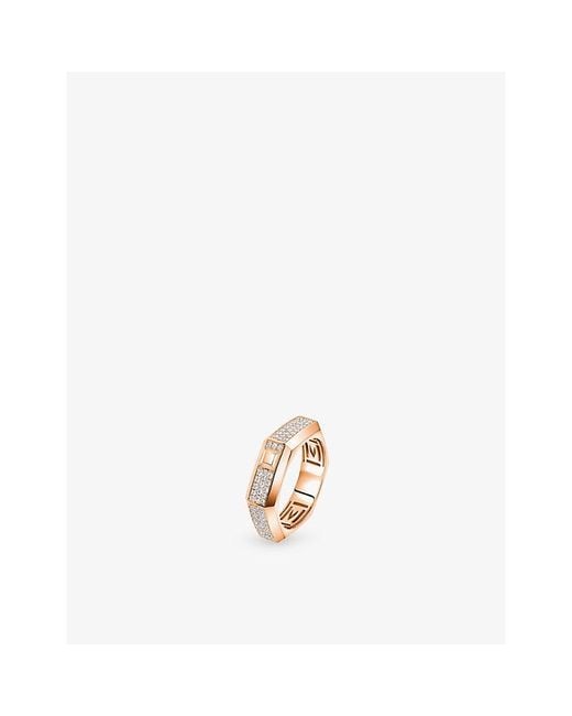 Messika White Moderniste Medium Pave 18Ct And 0.35Ct Diamond Ring