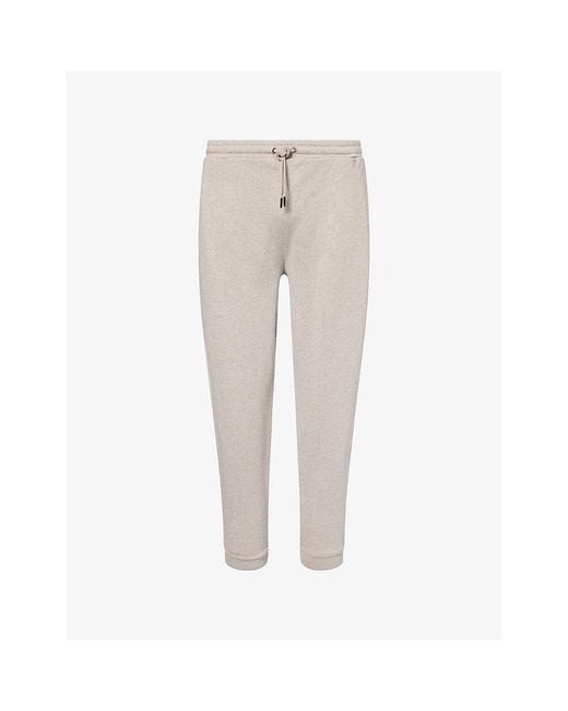 Derek Rose Natural Quinn 3 Cotton-Blend Jogging Bottoms for men