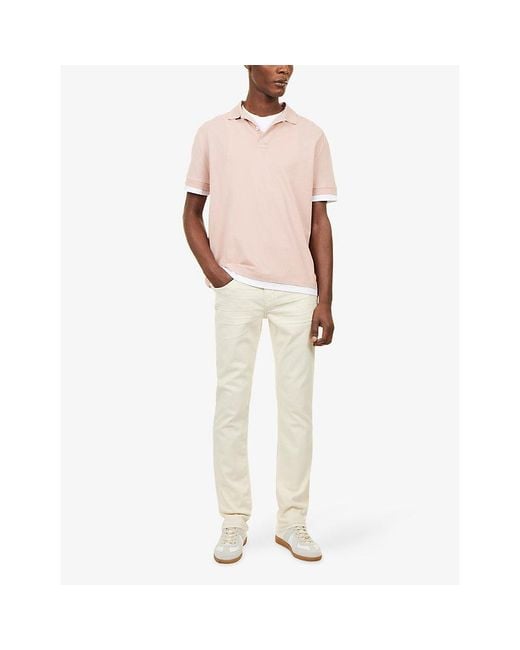 PAIGE Natural Federal Straight-Leg Slim-Fit Stretch-Denim Jeans for men
