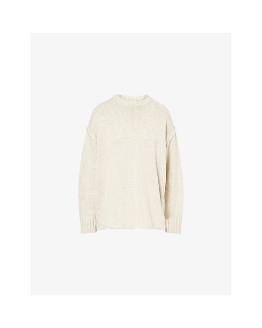 Dissh White Roy Cotton And Wool Jumper