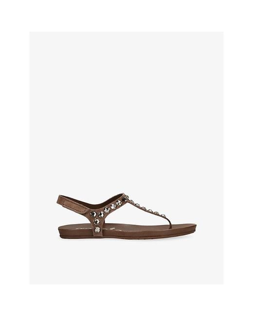 Pedro Garcia Brown Judith Suede Sandals