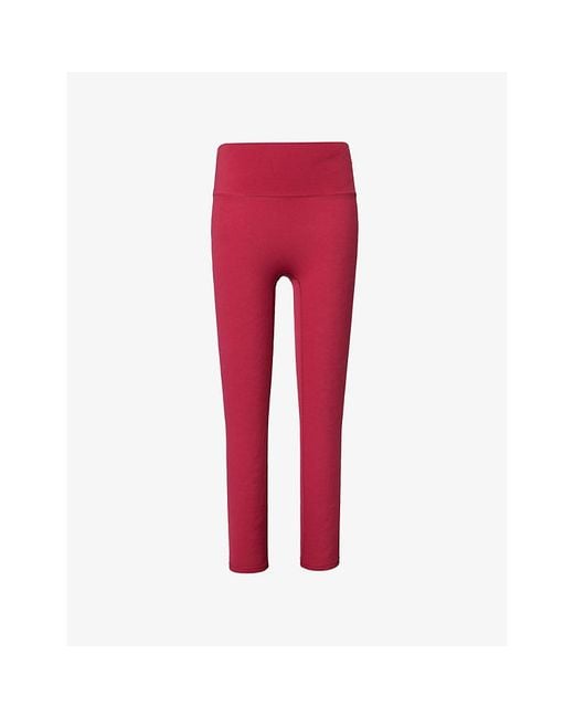 ADANOLA Red Ultimate High-Rise Gym Leggings