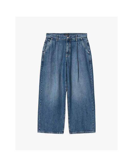 AllSaints Blue Daze Wide-Leg Denim-Blend Jeans for men