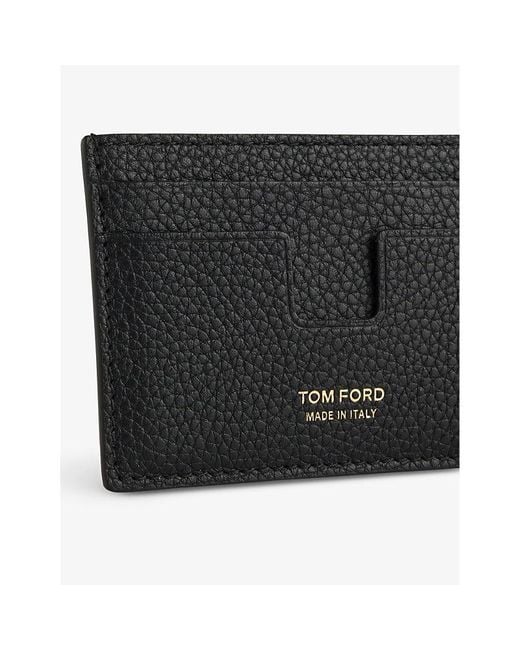 Tom Ford Money-Clip Leather Card Holder in Black for Men Lyst UK