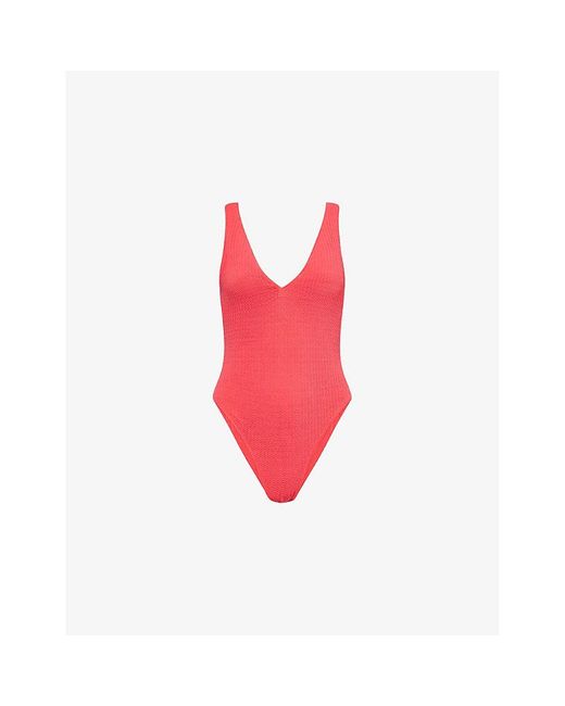 Seafolly Red Sea Dive V-Neck Swimsuit
