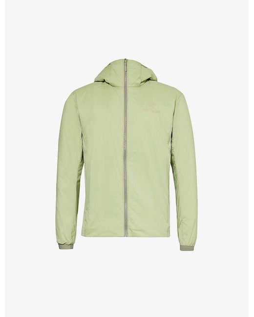 Arc'teryx Green Atom Logo-print Regular-fit Shell Jacket for men