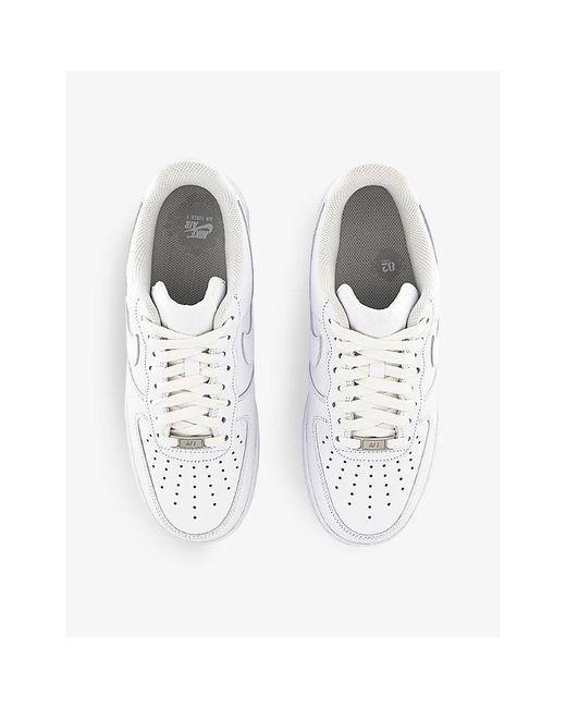 Nike White Air Force 1 '07 Low-Top Leather Trainers for men