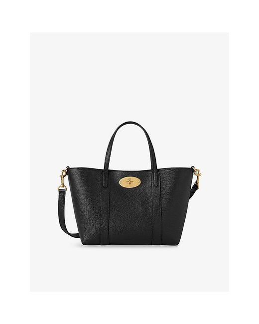 Mulberry Black Mini Bayswater Leather Tote Bag