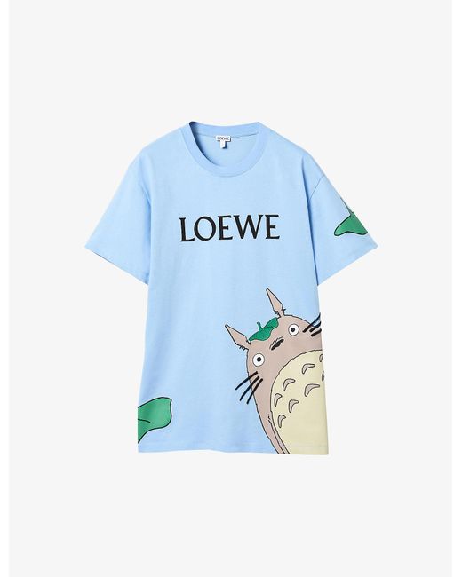 Loewe Blue X My Neighbor Totoro Unisex Stretch Cotton-blend T-shirt