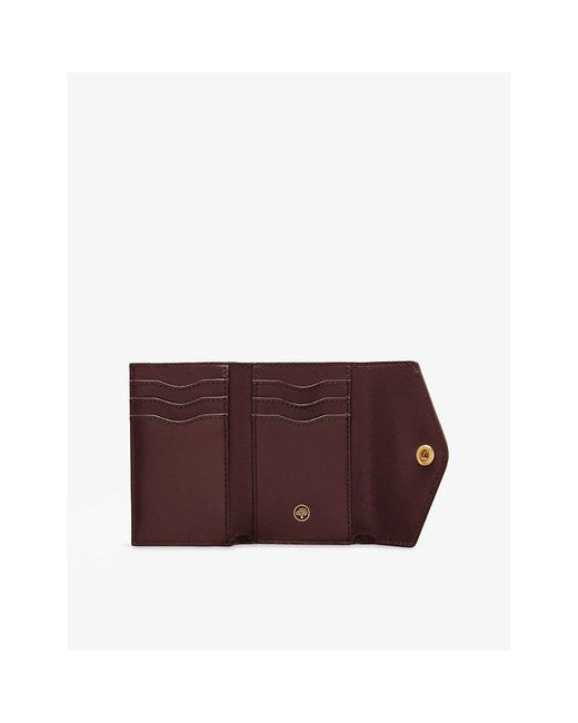 Mulberry Black Folded Multi-Card Grained-Leather Wallet