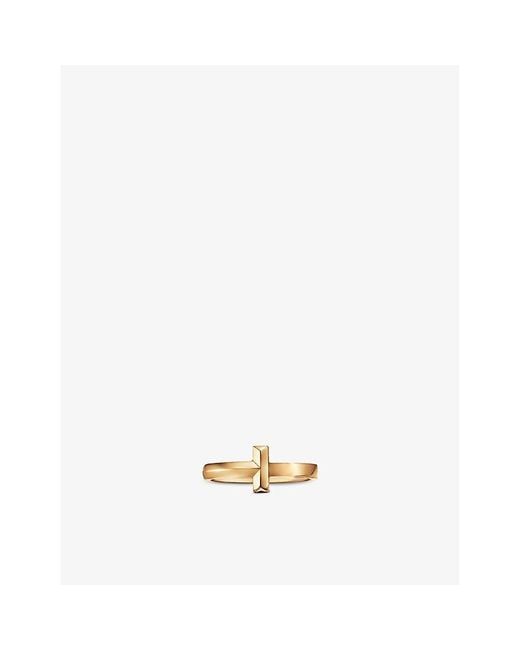 Tiffany & Co White Tiffany T T1 Narrow 18Ct Ring for men