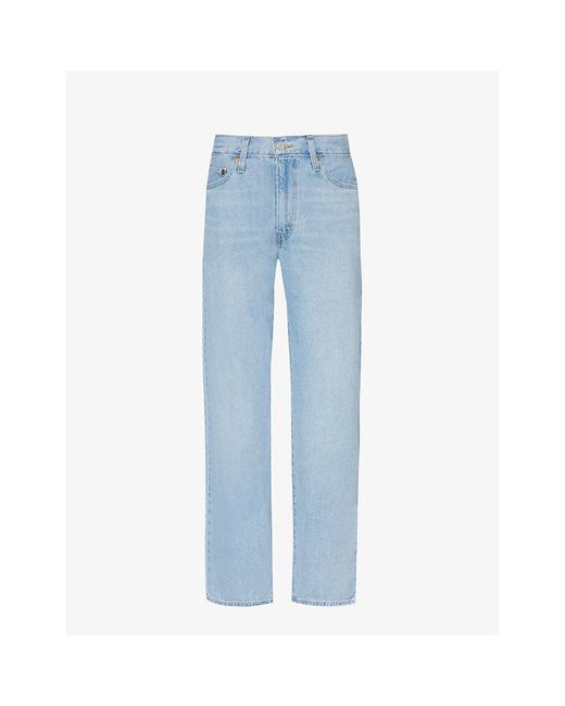 Levi's Blue baggy Dad Straight-leg Mid-rise Jeans