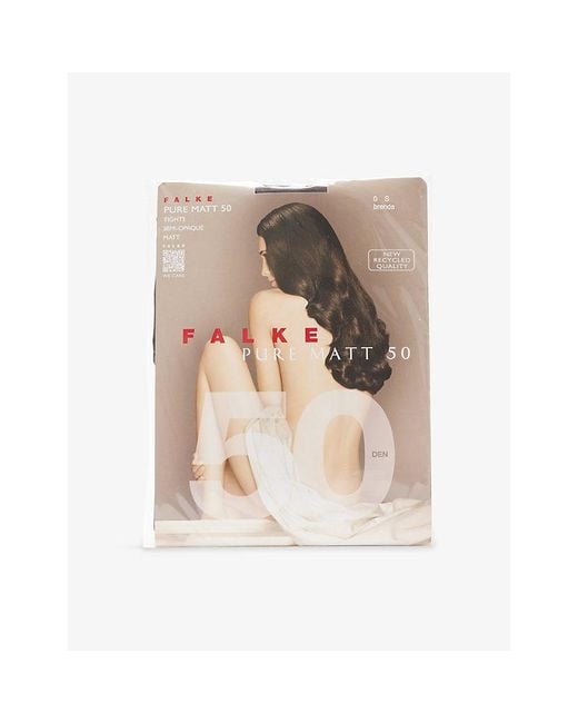 Falke Natural Pure Matt 50 Denier Stretch-Knit Tights