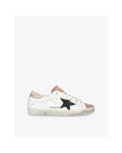 Golden Goose Deluxe Brand White Super Star 12170 Leather Low-Top Trainers