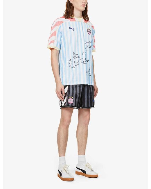 PUMA X Kidsuper Graphic-print Jersey T-shirt in Blue for Men