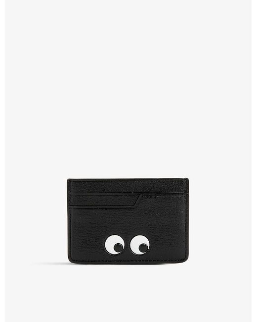 Anya Hindmarch Eyes Grained-leather Card Holder in White | Lyst