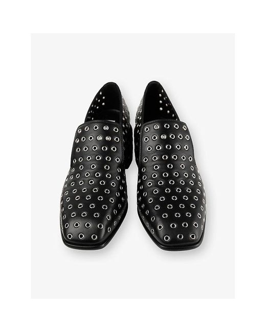 Jimmy Choo Black Eliot Leather Heeled Loafers