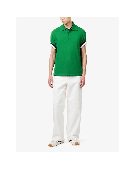 Loewe White Anagram-Embroidered Denim Jeans for men