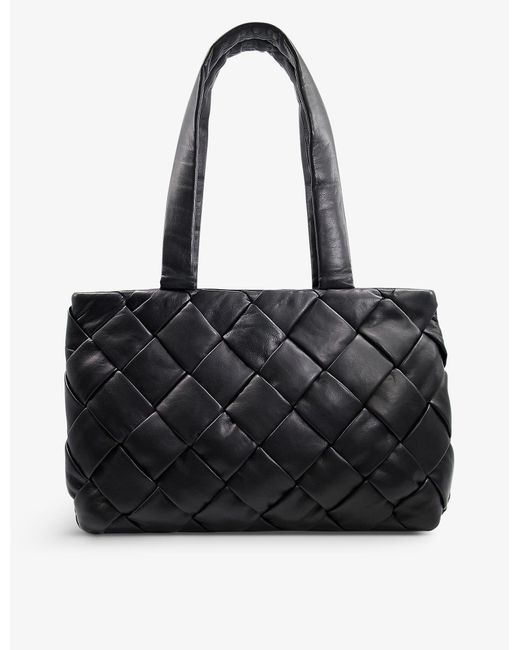 dune black quilted bag