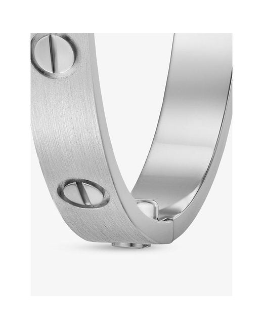 Cartier White Love Classic Brushed 18Ct- Bracelet