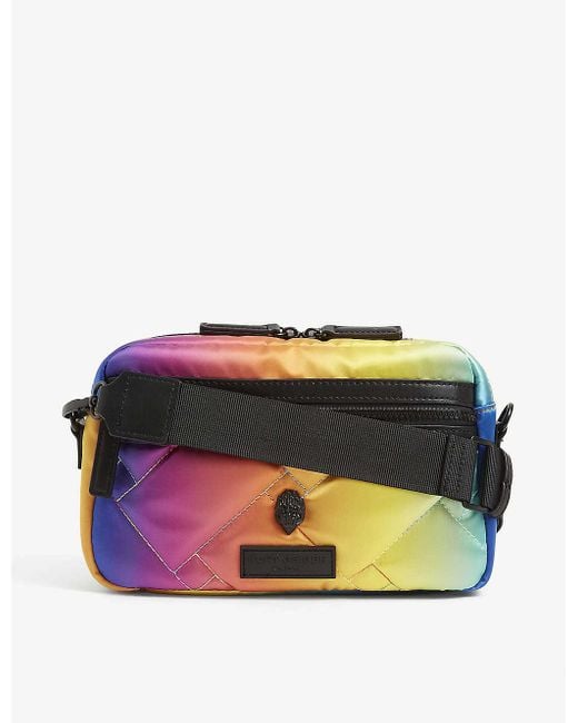 Kurt Geiger Multicolor Womens Other Rainbow-print Logo-embellished Recycled Nylon Cross-body Bag