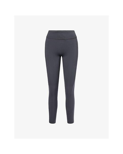 On Shoes Blue Performance Logo-Print Stretch-Woven Leggings