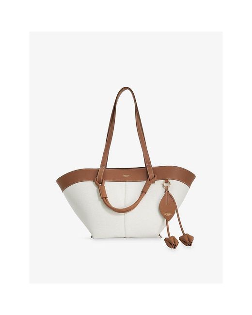 Dune White Daylight Large Canvas Tote Bag