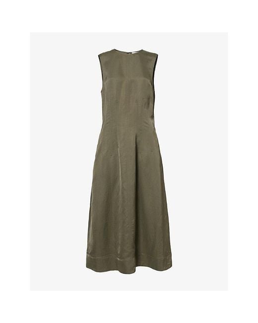 Twp Green Crew Neck Dress