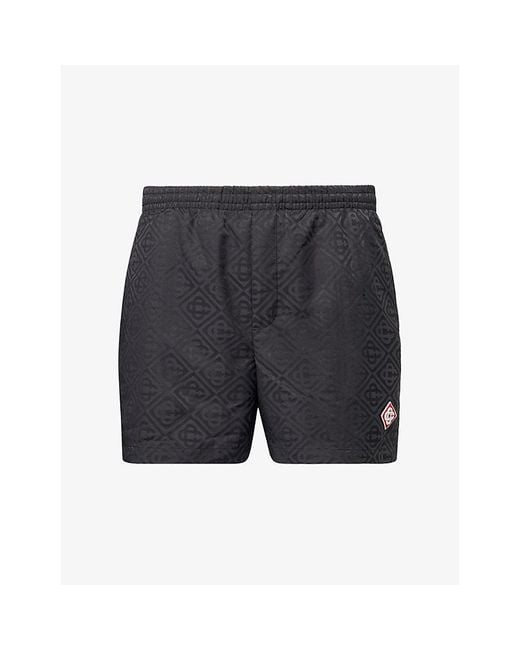 Casablanca Gray Jacquard Swim Shorts for men